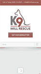 Mobile Screenshot of k9millrescue.org